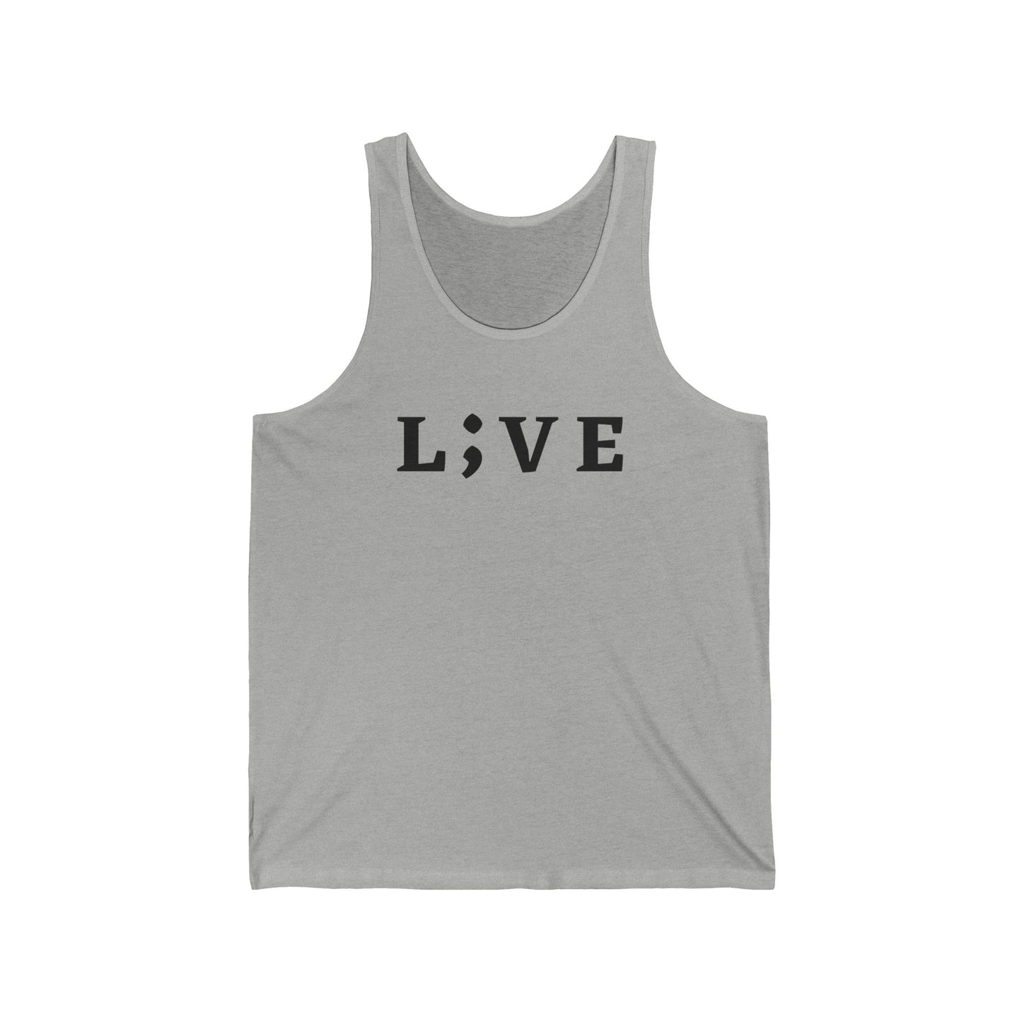 Live Inspired Unisex Jersey Tank - Perfect for Summer Days and Motivation