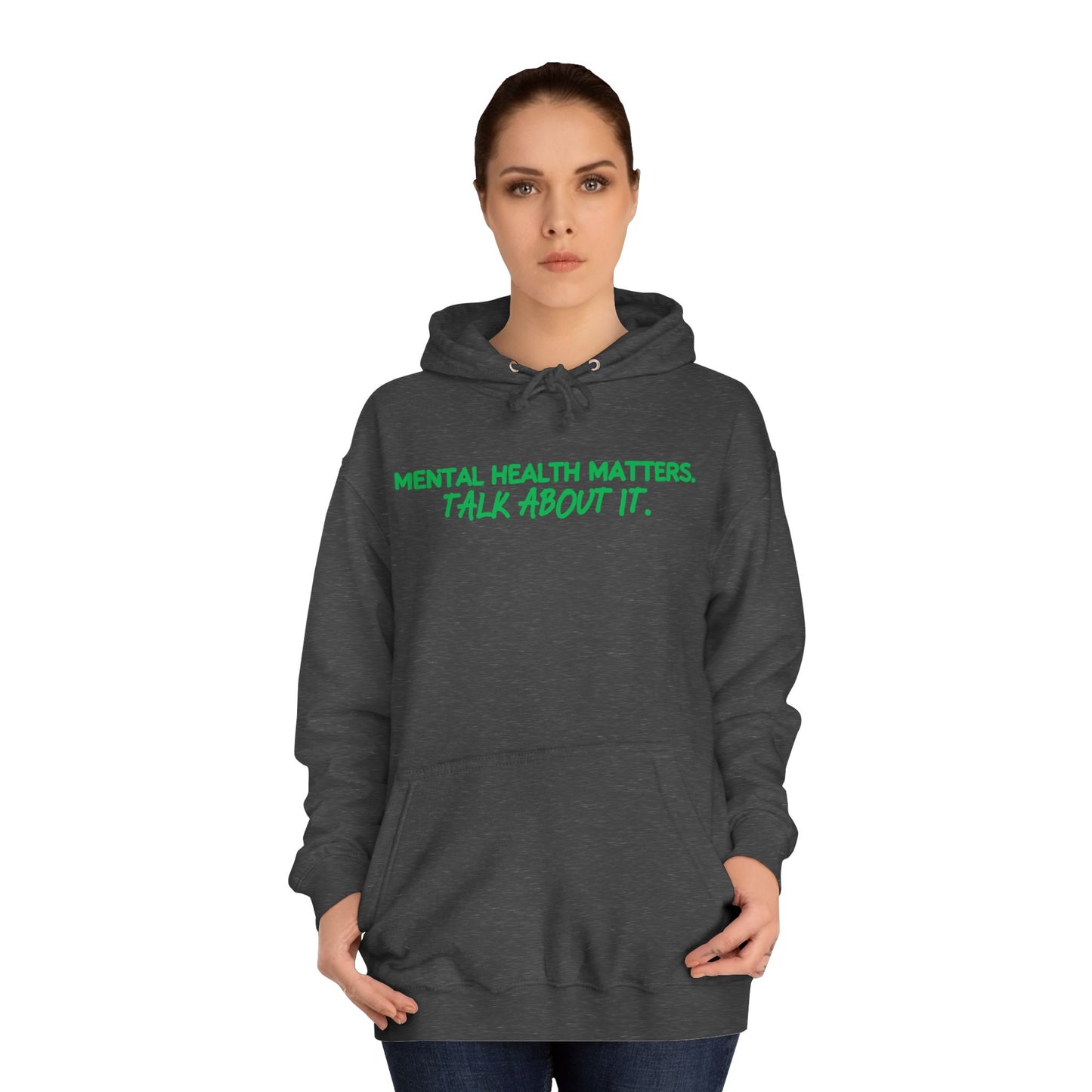 Mental Health Awareness Unisex Hoodie 'Mental Health Matters - Talk About It"