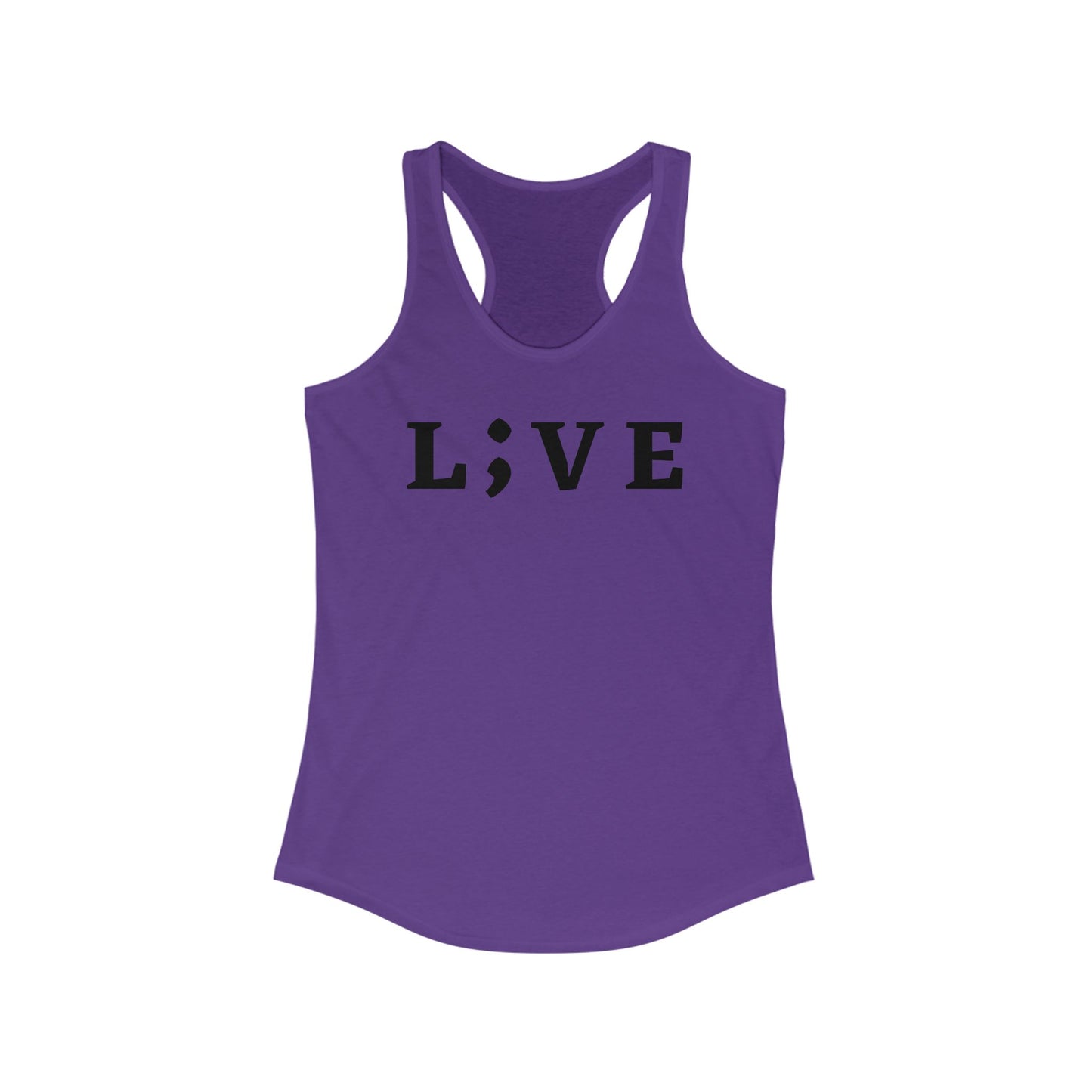 Racerback Tank Suicide Prevention Awareness L;VE Women's Ideal