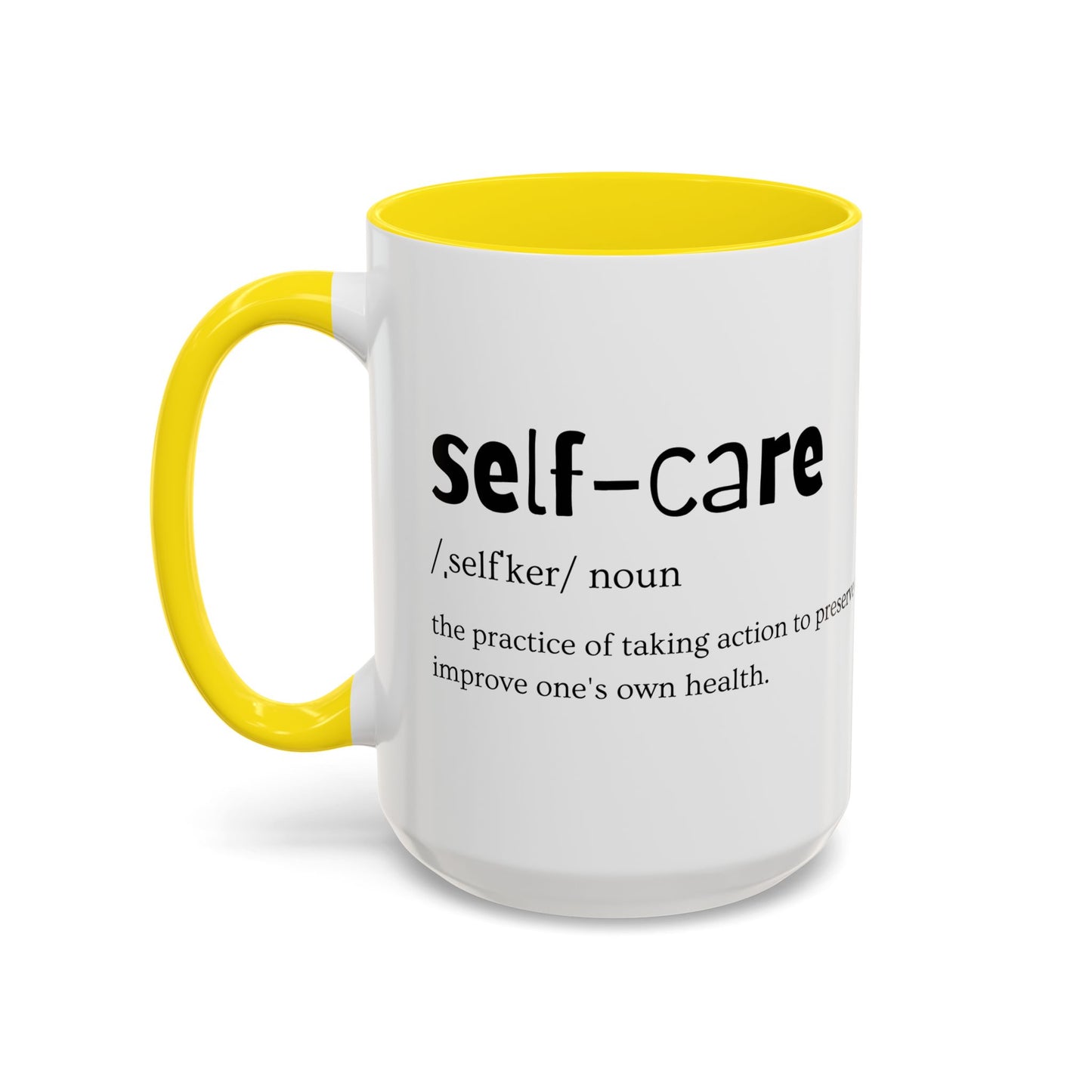 Self-Care Coffee Mug by Choose to L;VE. Colorful Inspirational Coffee Mug