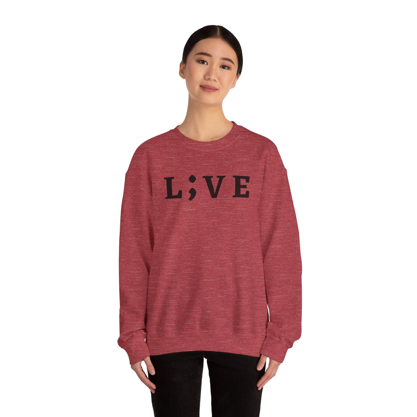 L;VE Suicide Prevention Crewneck Sweatshirt