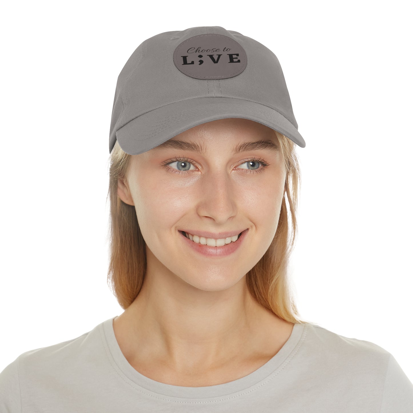 Choose to L;VE Classic Hat - Unisex Leather Patch Cap for Everyday Wear