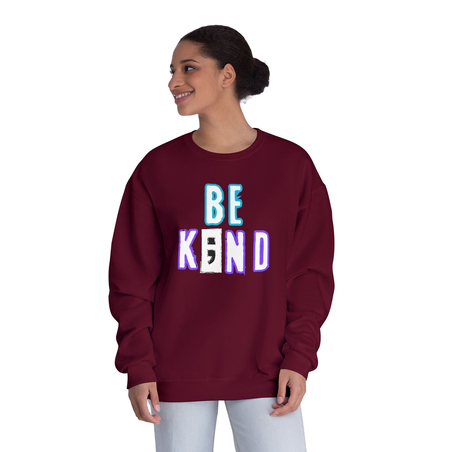 Be K;nd Unisex NuBlend® Crewneck Sweatshirt – Comfortable and Stylish