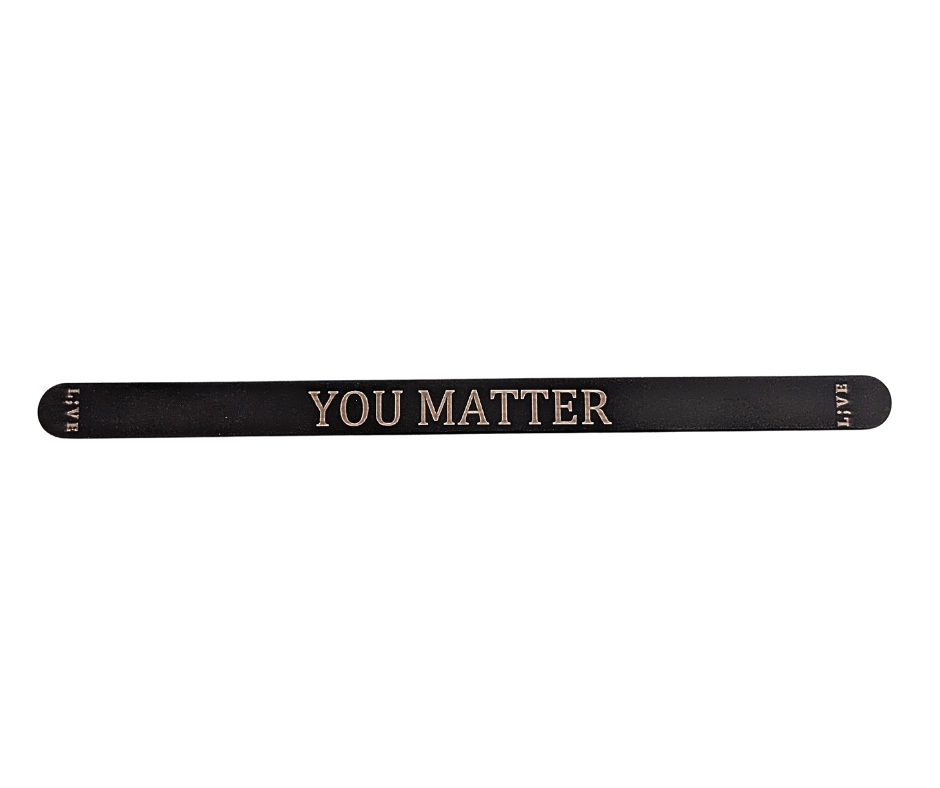 Personalized YOU MATTER Dedication Bracelets
