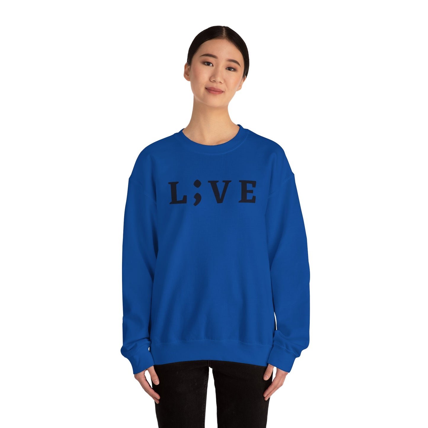 L;VE Suicide Prevention Crewneck Sweatshirt