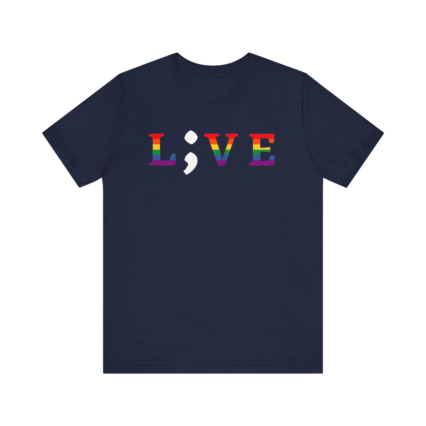 Unisex Jersey Short Sleeve Shirt | LGBTQ+ Apparel | L;VE for Suicide Prevention Awareness