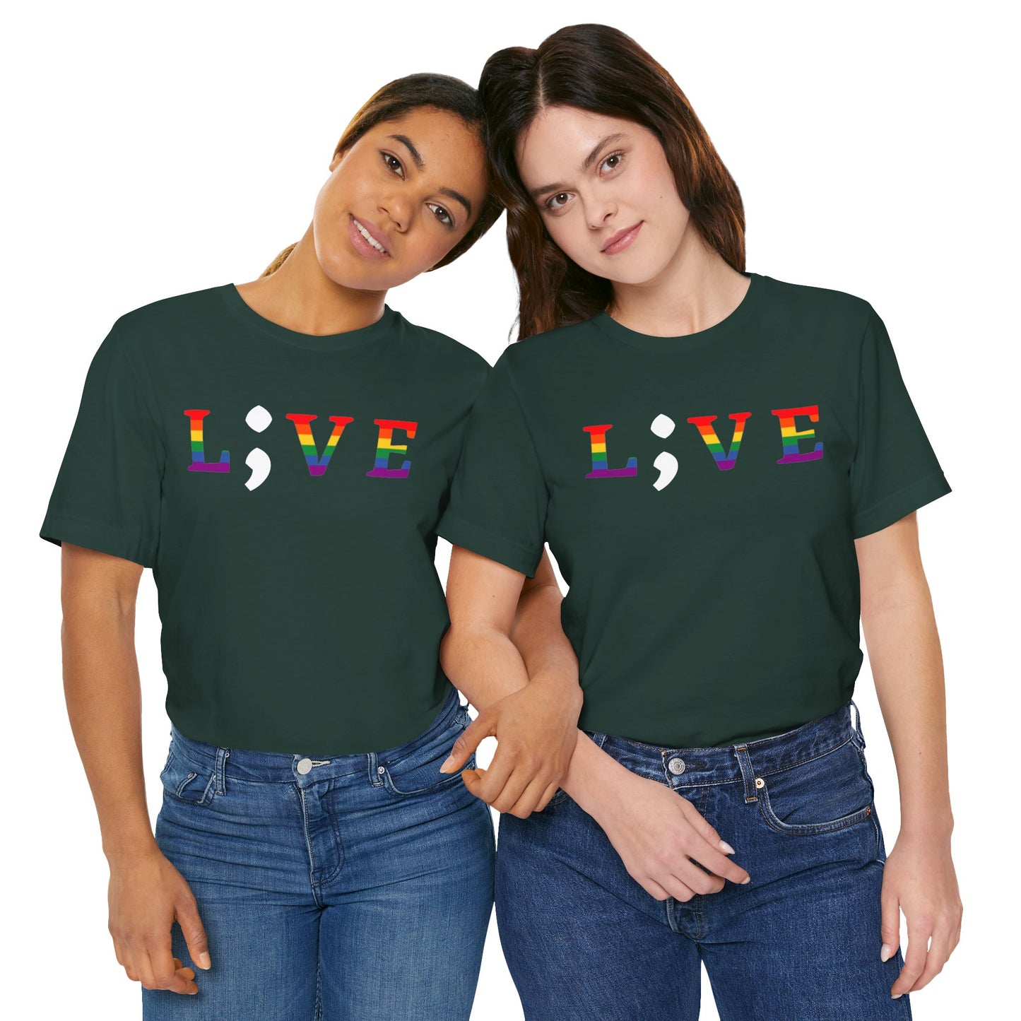 Unisex Jersey Short Sleeve Shirt | LGBTQ+ Apparel | L;VE for Suicide Prevention Awareness