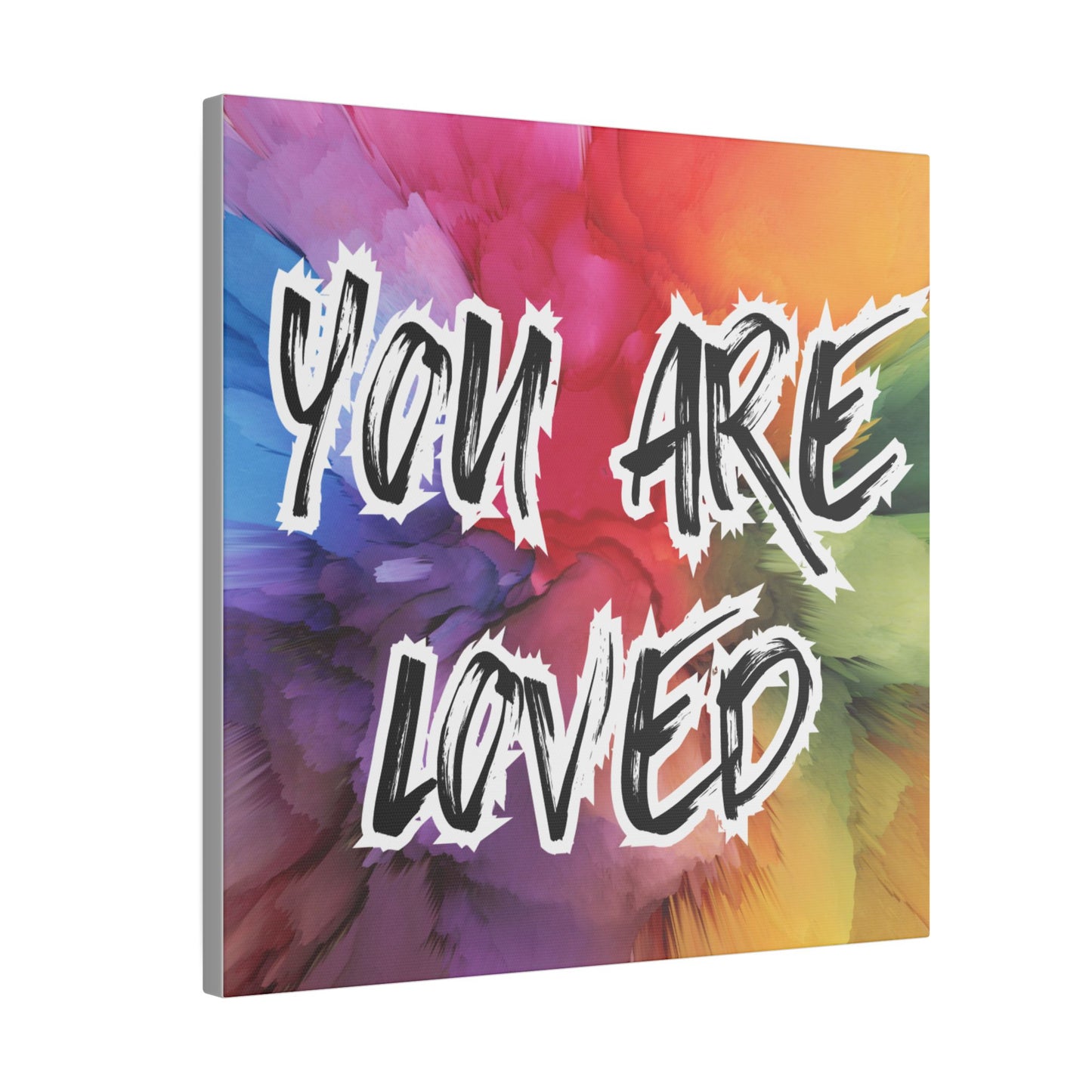 Canvas Print, You Are Loved Mental Health Awareness, Wall Art Decor, Inspirational Quote Gift, Supportive Home Decor,