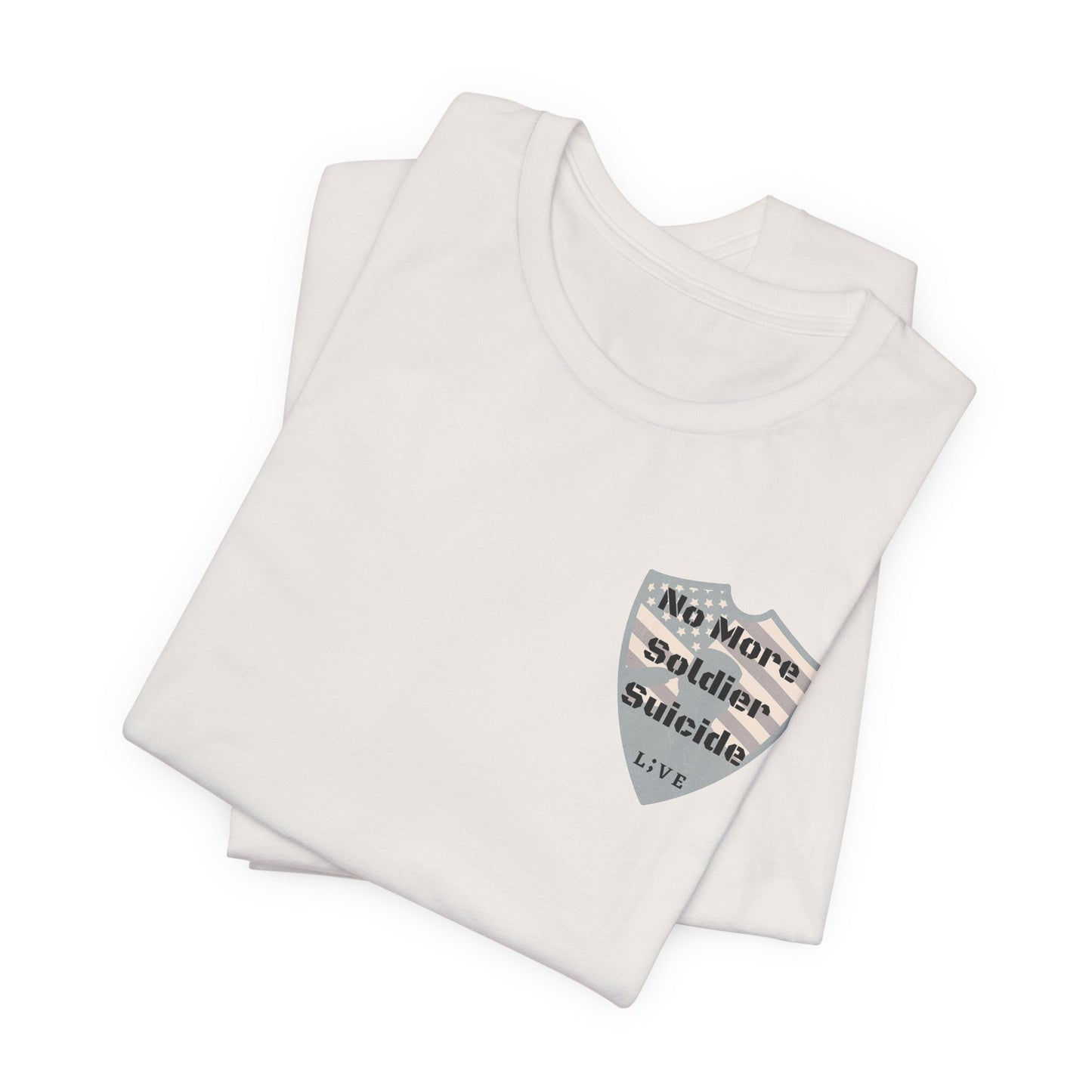 Unisex Jersey Short Sleeve Tee - No More Soldier Suicide L;VE T-Shirts
