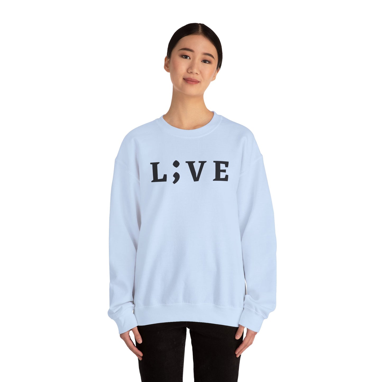 L;VE Suicide Prevention Crewneck Sweatshirt
