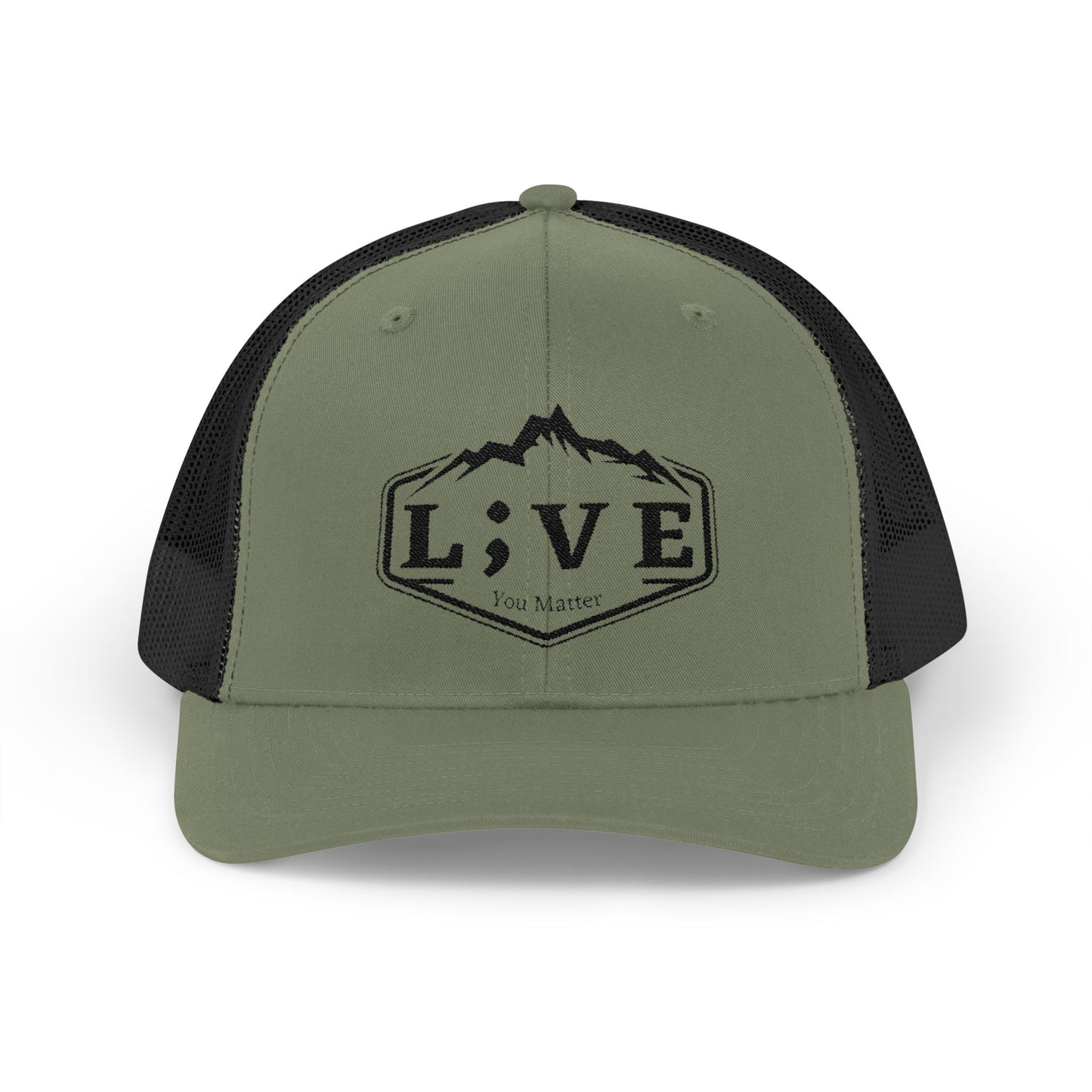 L;VE Branded Snapback Trucker Cap, Adventure Hat, Outdoor Lifestyle