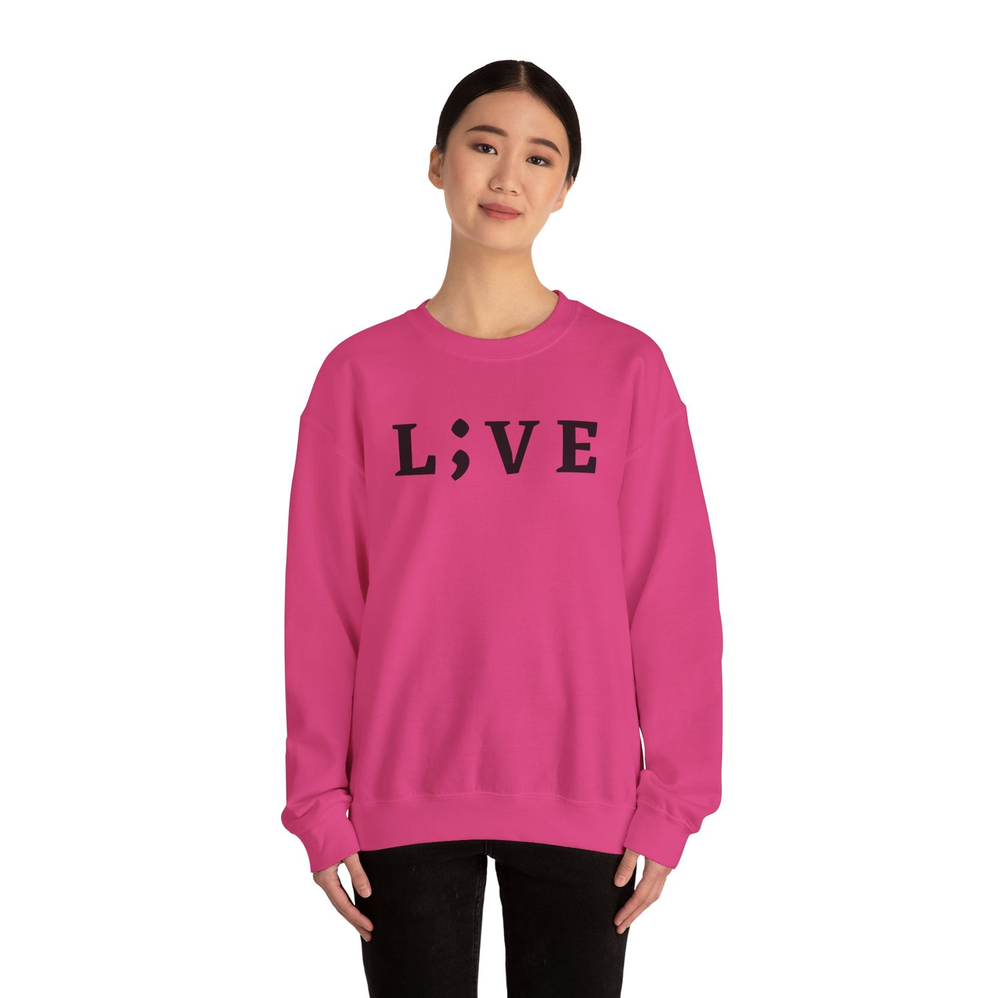 L;VE Suicide Prevention Crewneck Sweatshirt