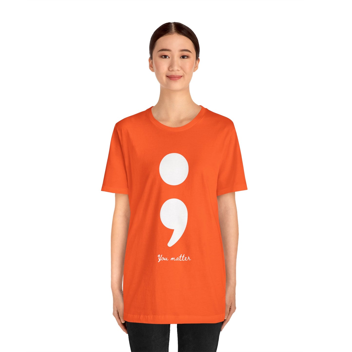 Semicolon Tee for Suicide Prevention