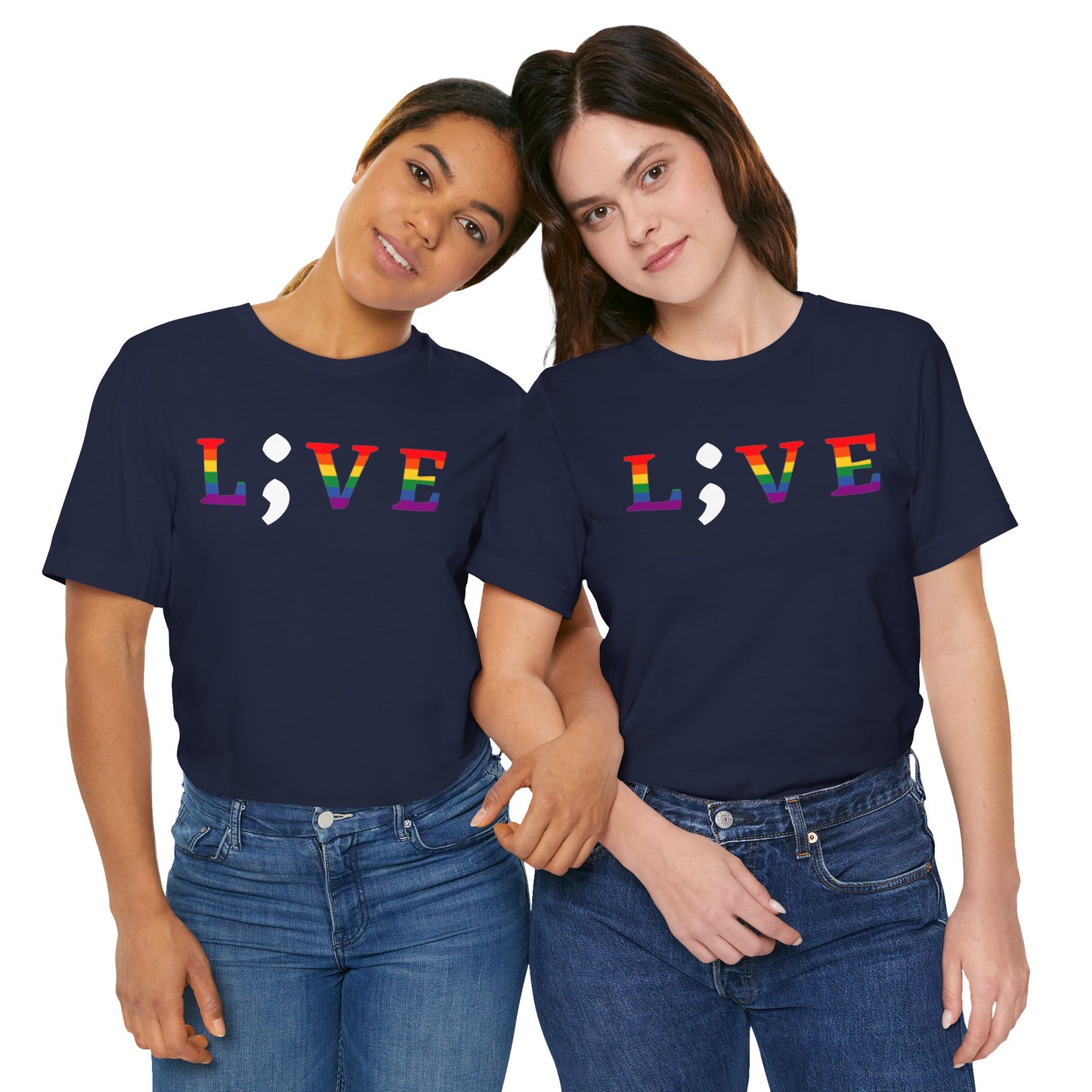 Unisex Jersey Short Sleeve Shirt | LGBTQ+ Apparel | L;VE for Suicide Prevention Awareness