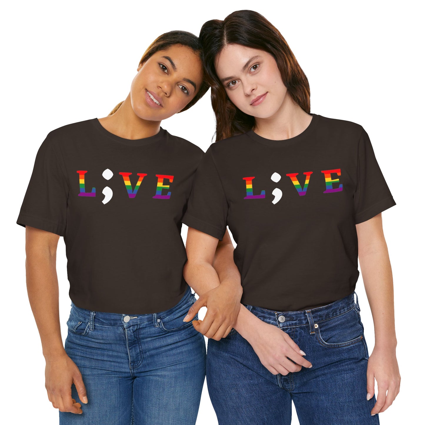 Unisex Jersey Short Sleeve Shirt | LGBTQ+ Apparel | L;VE for Suicide Prevention Awareness
