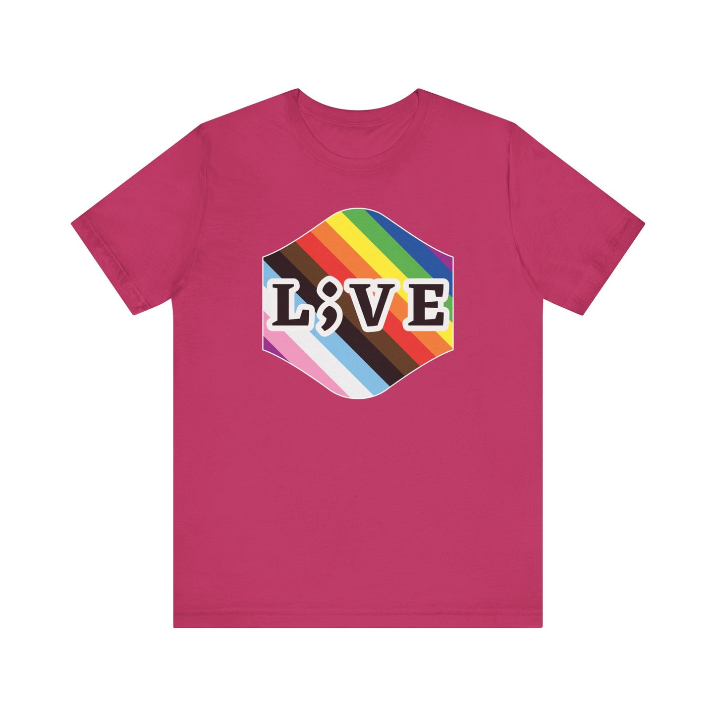 Unisex Tee: L;VE Pride Suicide Prevention Awareness T-Shirt