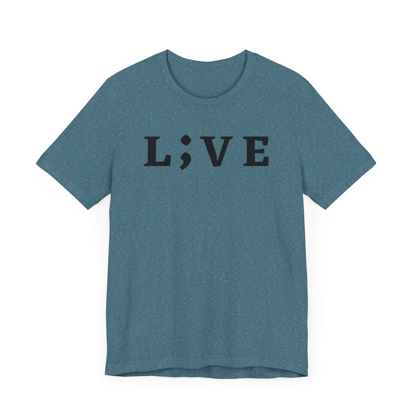 "L;VE" - "You Are Enough. Stay;" T-Shirt for suicide prevention awareness