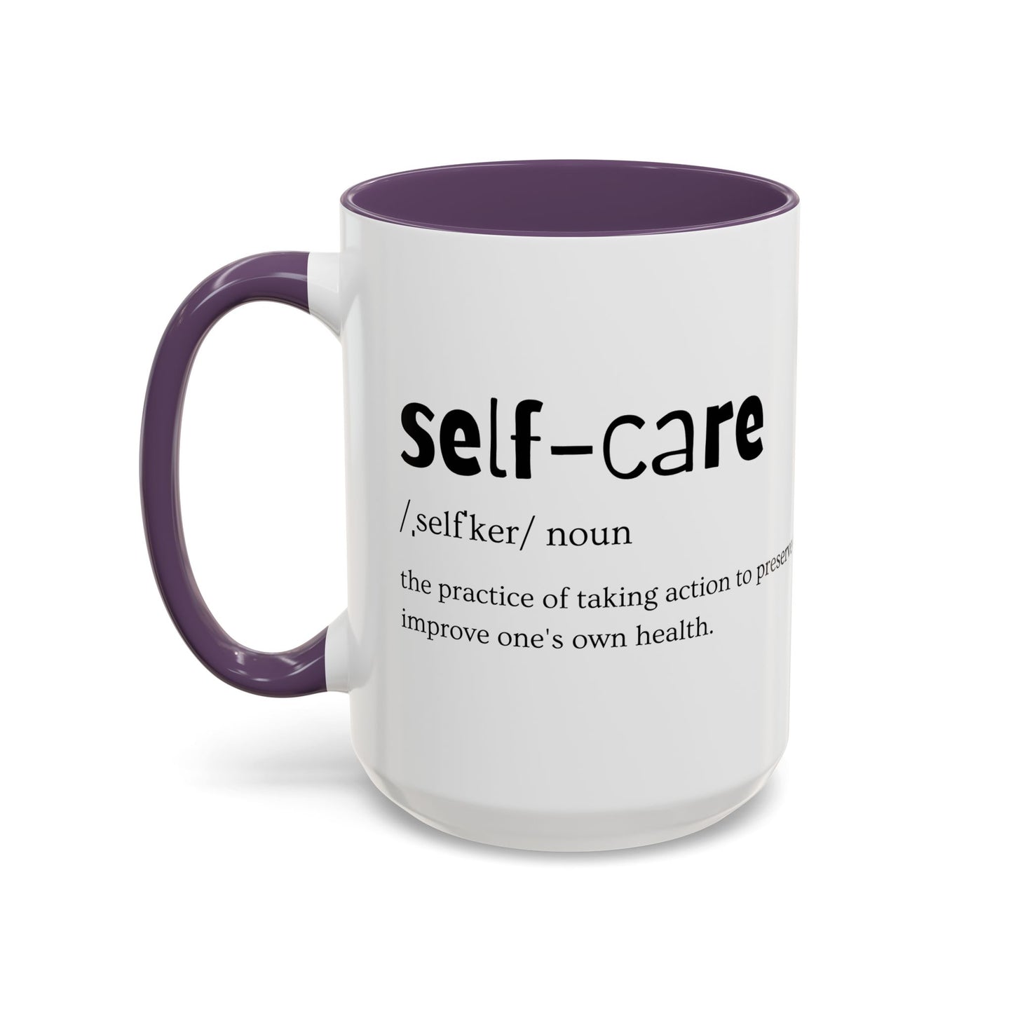 Self-Care Coffee Mug by Choose to L;VE. Colorful Inspirational Coffee Mug
