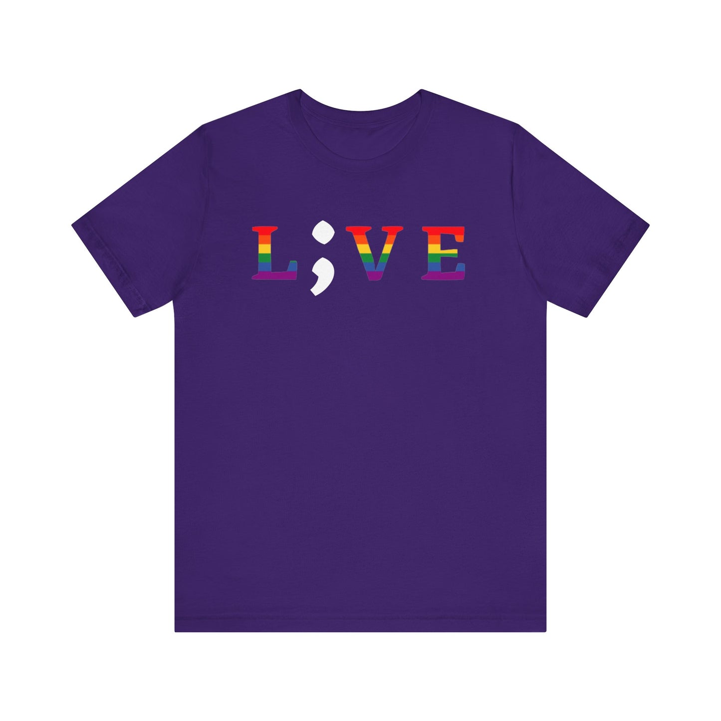 Unisex Jersey Short Sleeve Shirt | LGBTQ+ Apparel | L;VE for Suicide Prevention Awareness