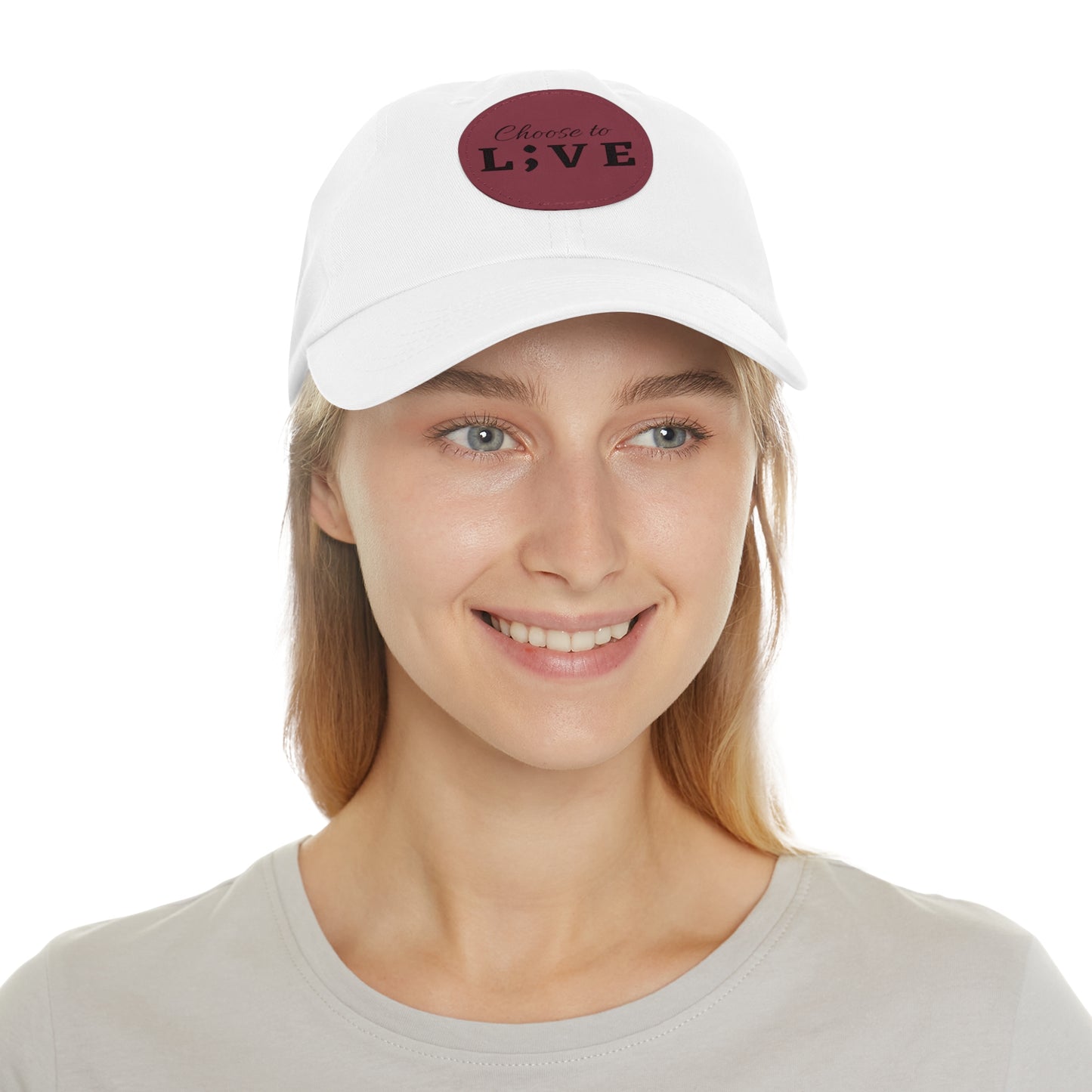 Choose to L;VE Classic Hat - Unisex Leather Patch Cap for Everyday Wear