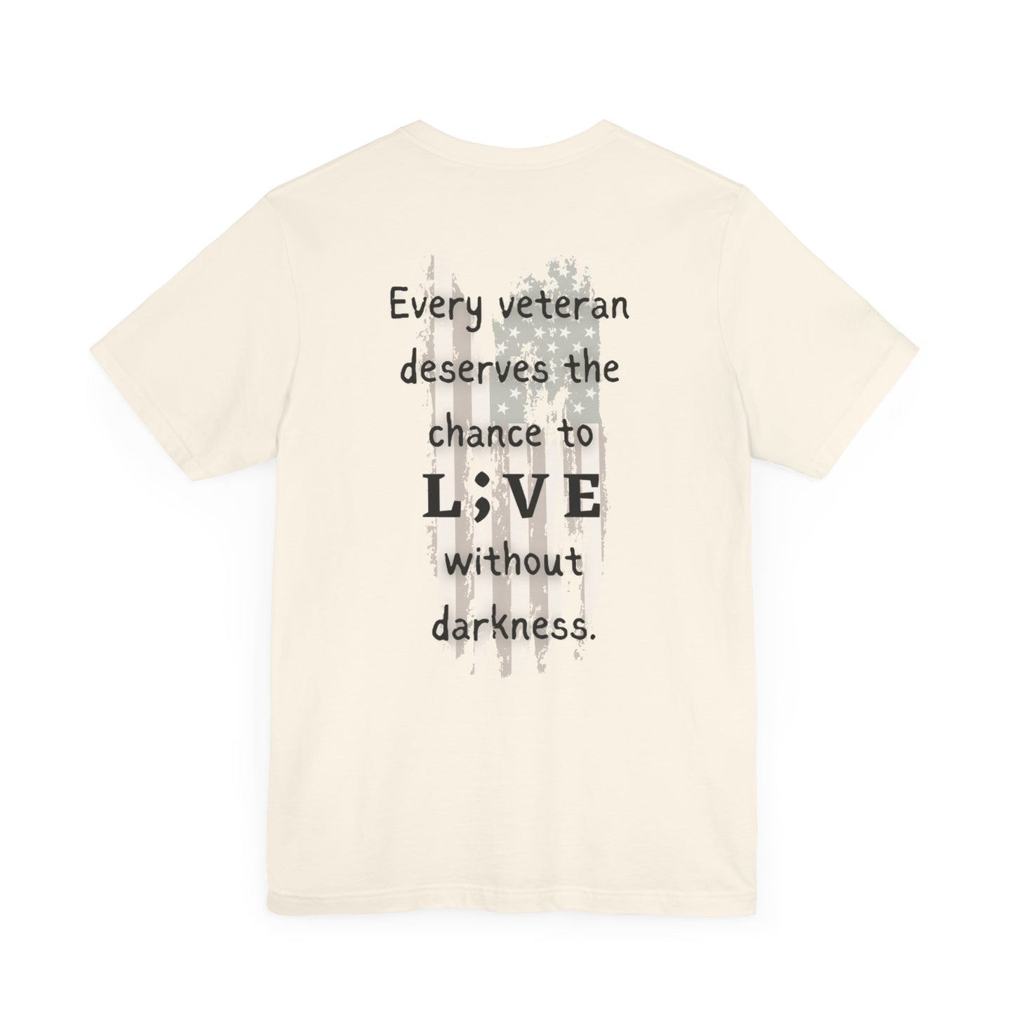 Unisex Jersey Short Sleeve Tee - No More Soldier Suicide L;VE T-Shirts