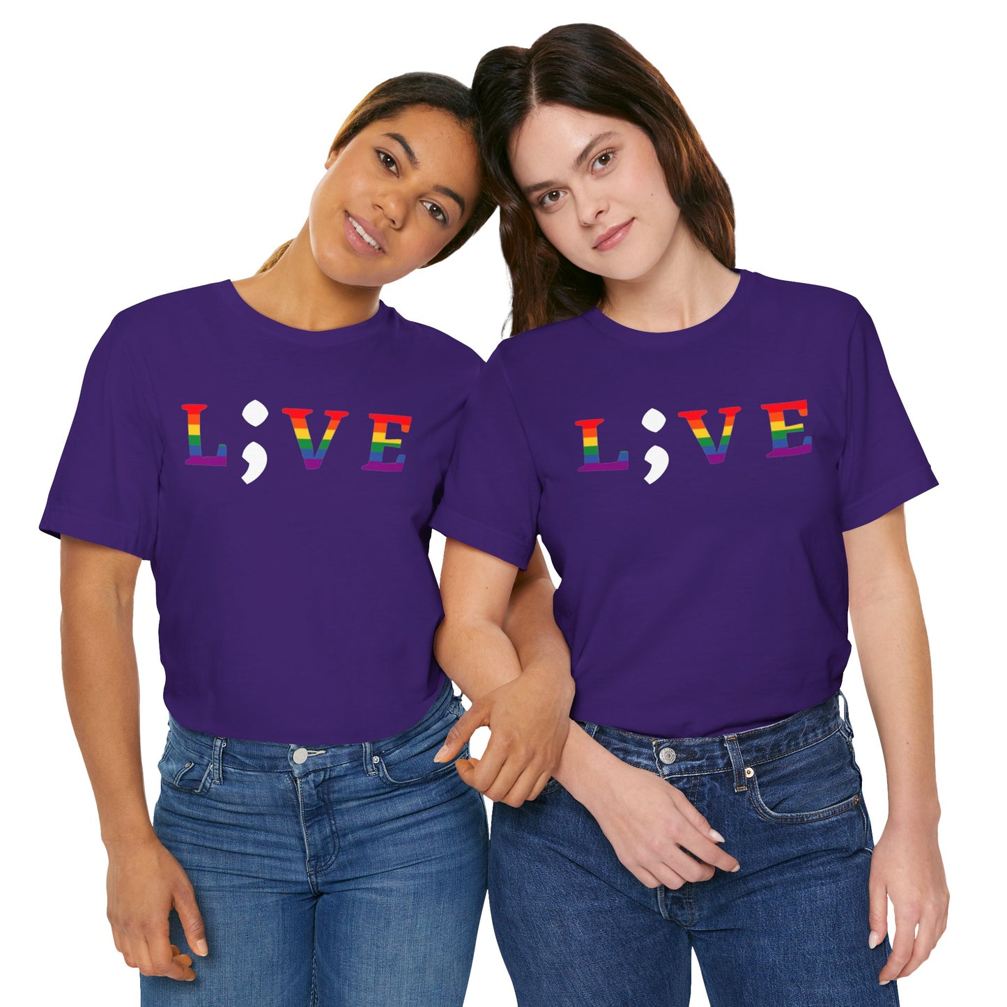 Unisex Jersey Short Sleeve Shirt | LGBTQ+ Apparel | L;VE for Suicide Prevention Awareness