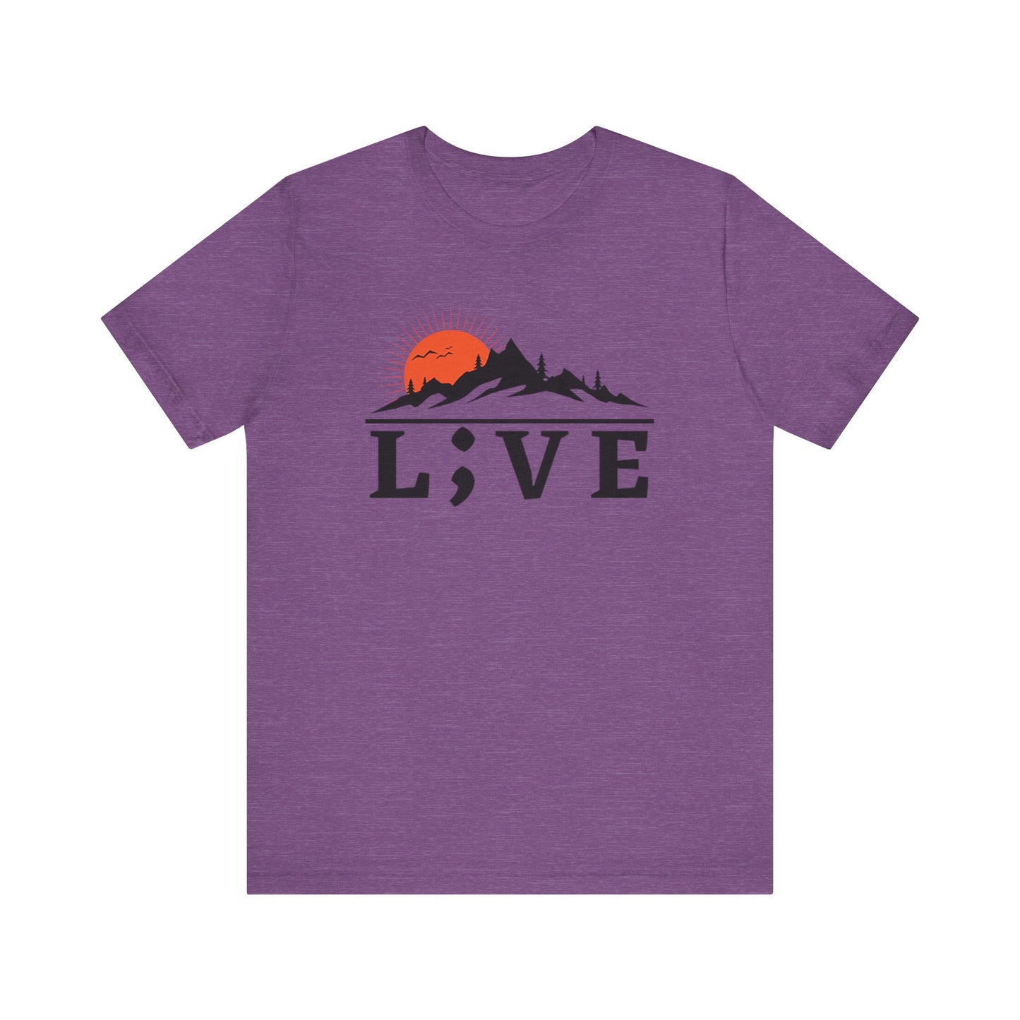 Sunrise Mountains L;VE Unisex Tee - Suicide Prevention Awareness