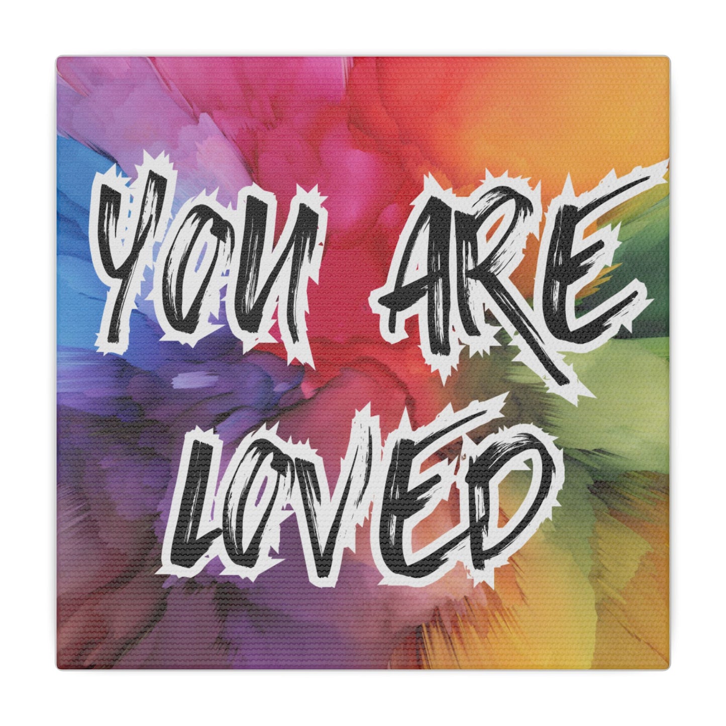 Canvas Print, You Are Loved Mental Health Awareness, Wall Art Decor, Inspirational Quote Gift, Supportive Home Decor,