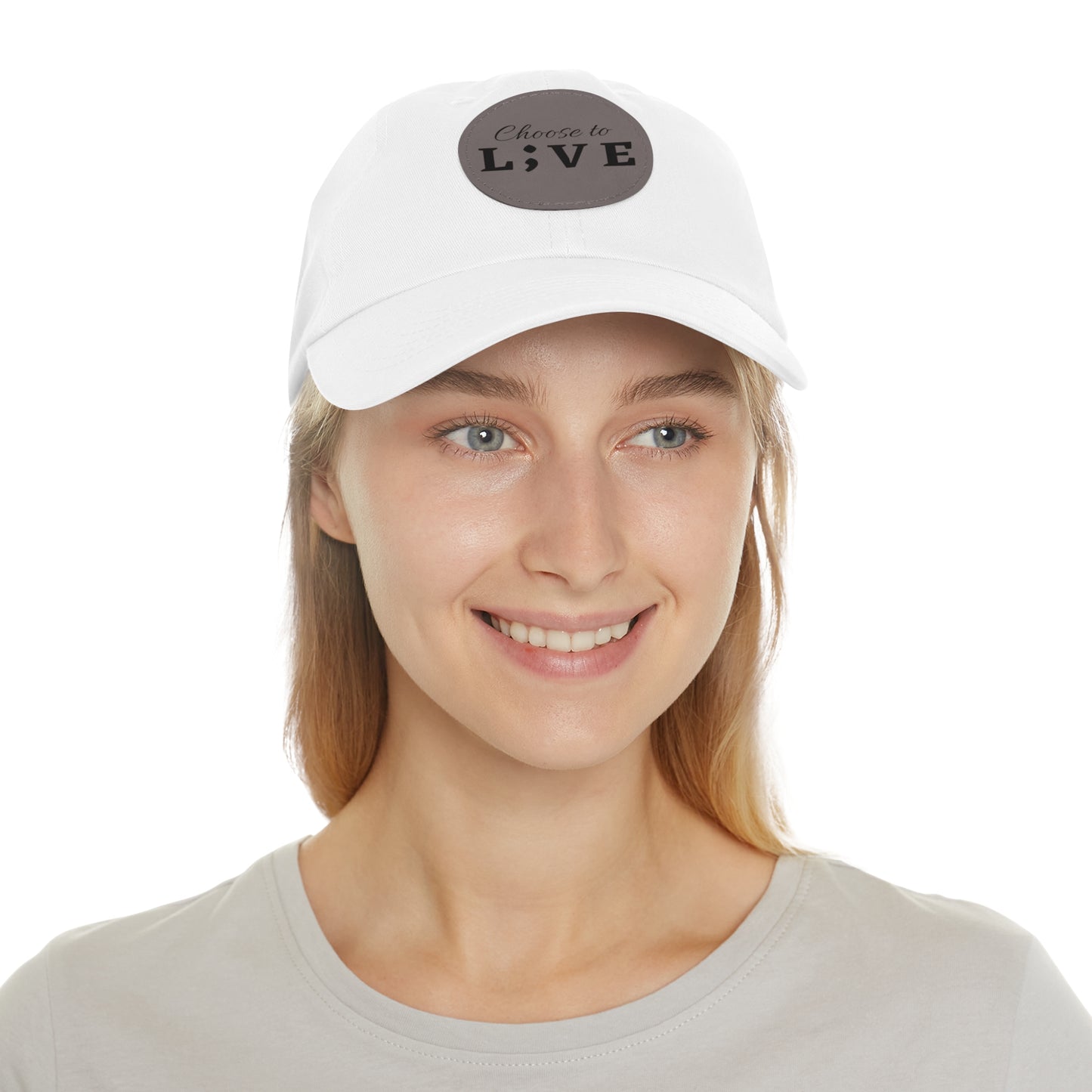 Choose to L;VE Classic Hat - Unisex Leather Patch Cap for Everyday Wear