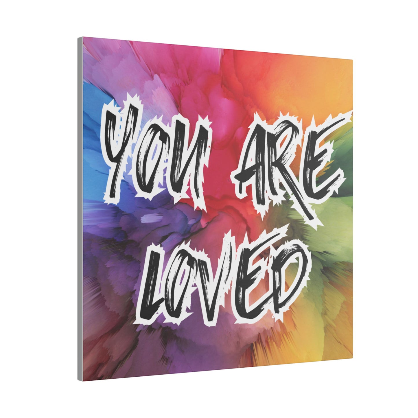 Canvas Print, You Are Loved Mental Health Awareness, Wall Art Decor, Inspirational Quote Gift, Supportive Home Decor,