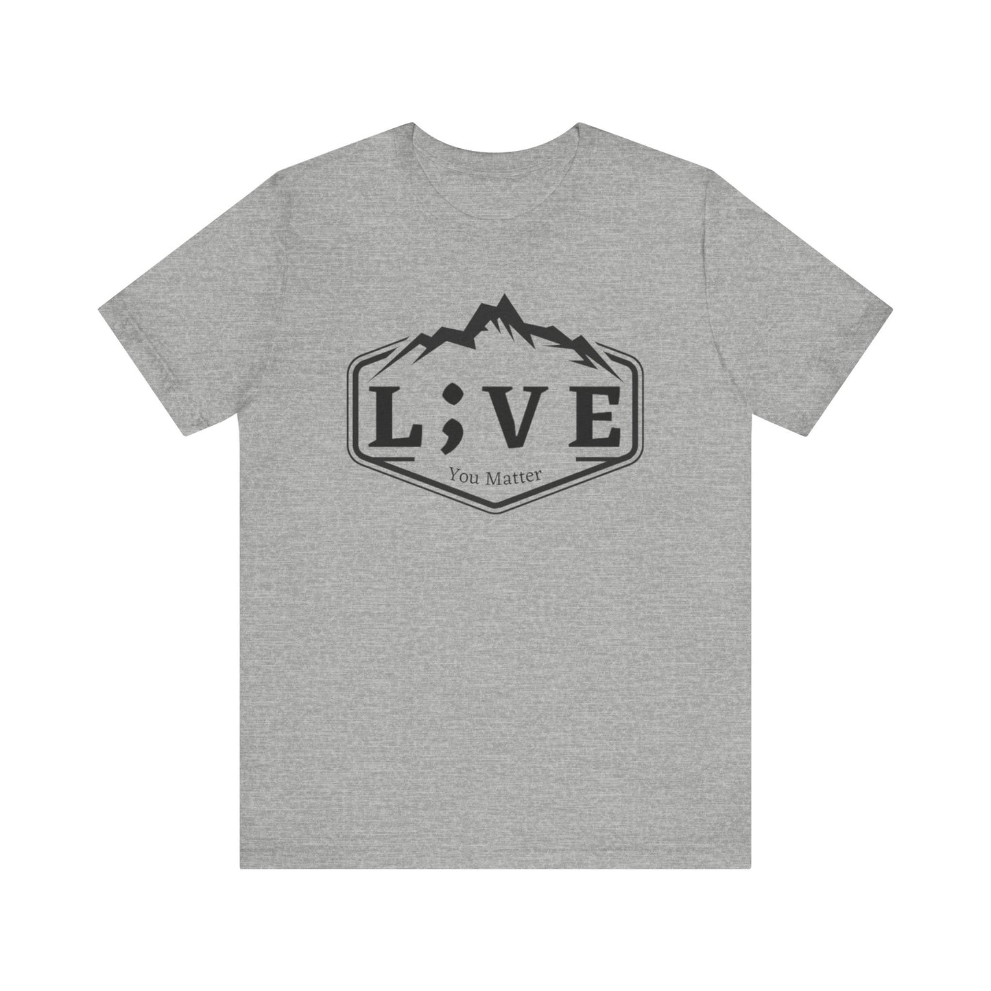 L;VE Branded T-shirt with Mountains