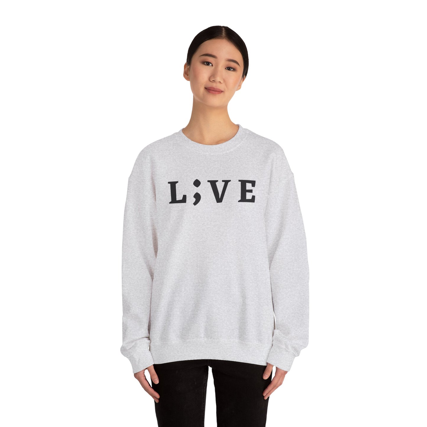 L;VE Suicide Prevention Crewneck Sweatshirt