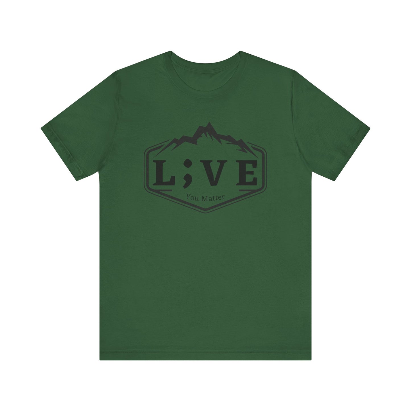 L;VE Branded T-shirt with Mountains