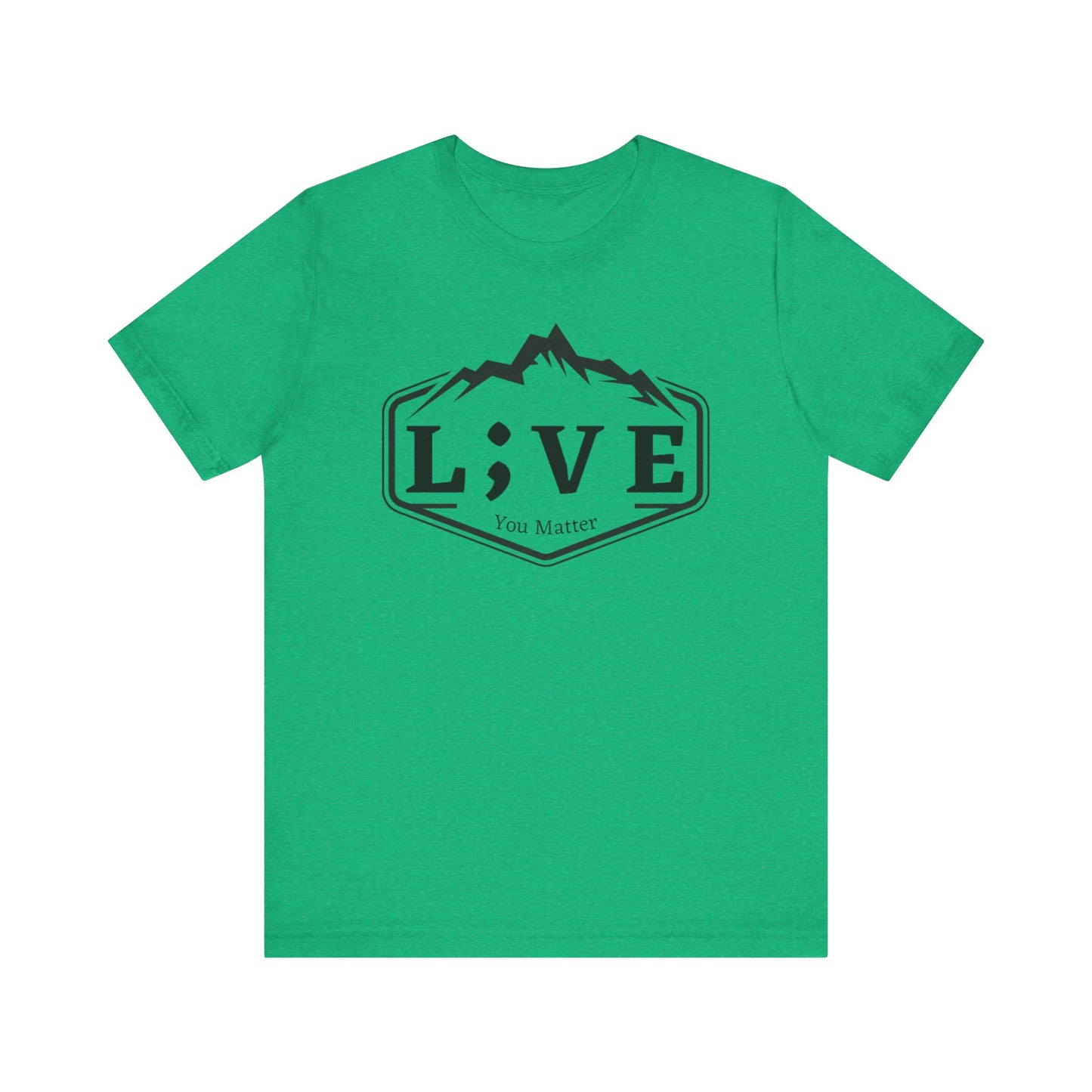 L;VE Branded T-shirt with Mountains