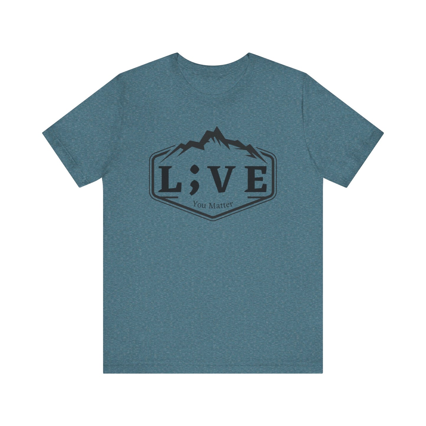 L;VE Branded T-shirt with Mountains