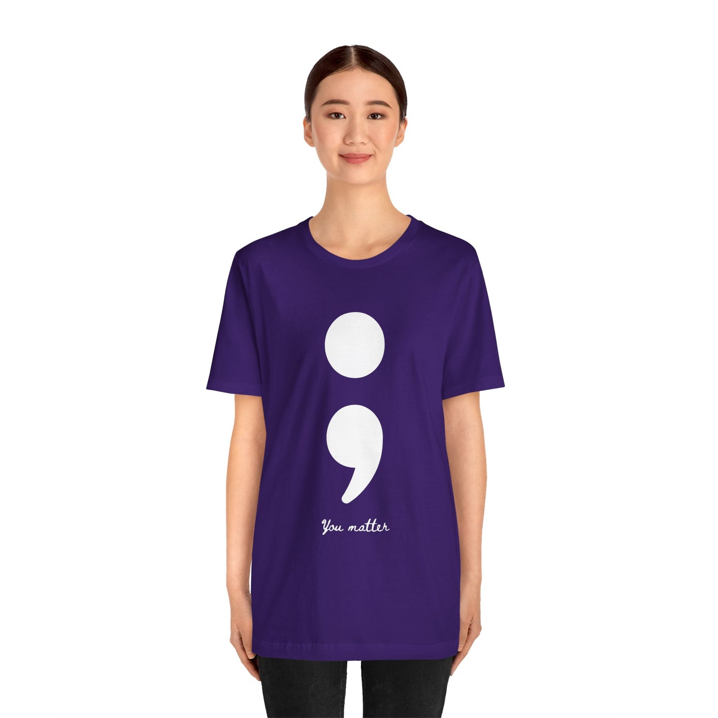 Semicolon Tee for Suicide Prevention