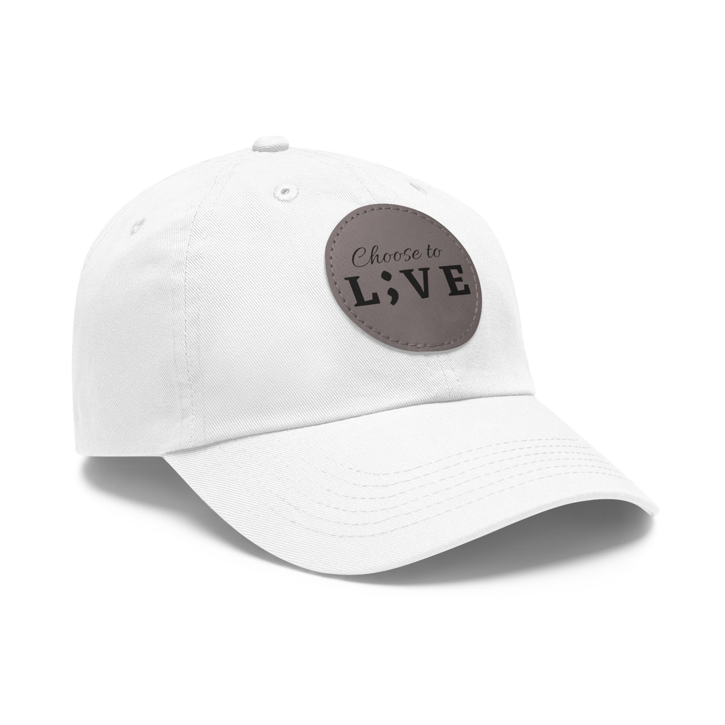 Choose to L;VE Classic Hat - Unisex Leather Patch Cap for Everyday Wear