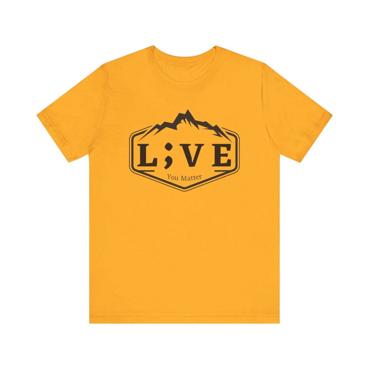 L;VE Branded T-shirt with Mountains