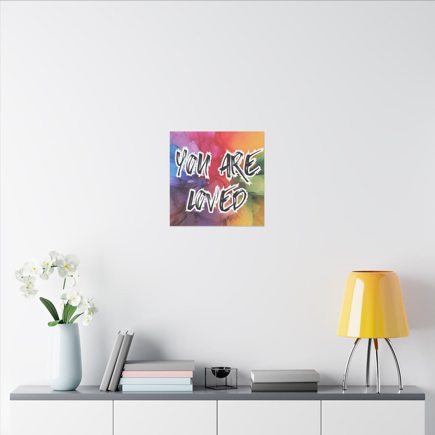 Canvas Print, You Are Loved Mental Health Awareness, Wall Art Decor, Inspirational Quote Gift, Supportive Home Decor,