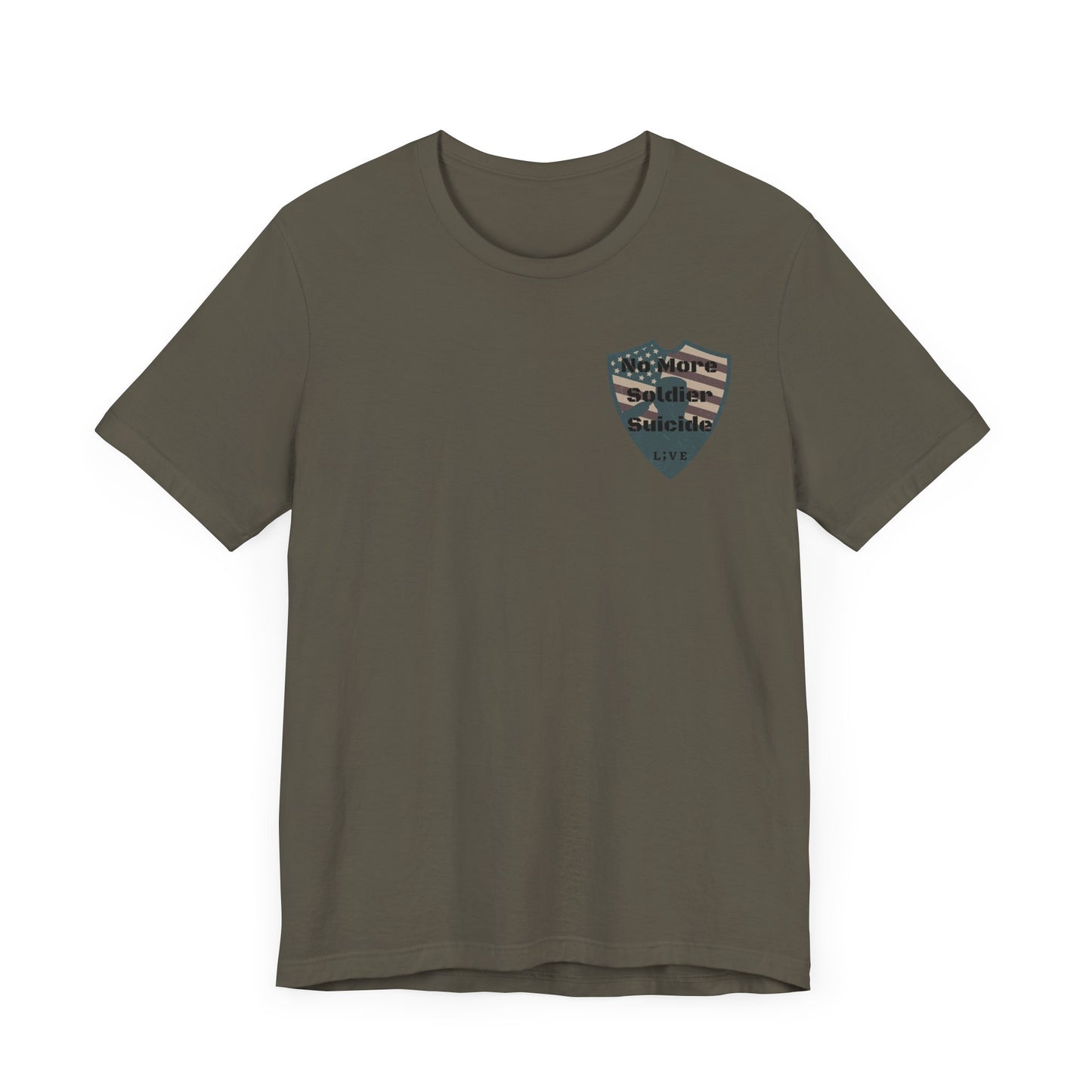 Unisex Jersey Short Sleeve Tee - No More Soldier Suicide L;VE T-Shirts