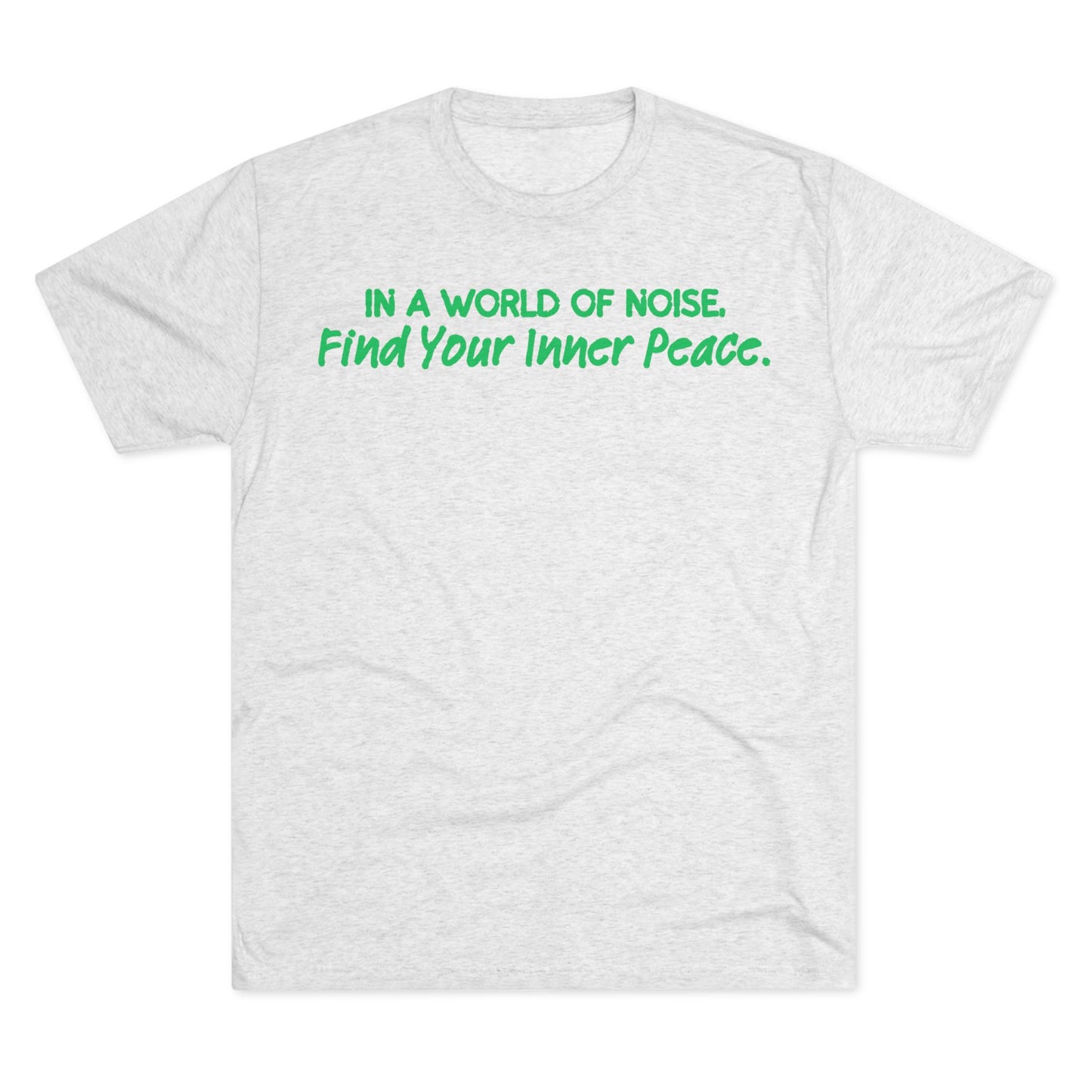 Mental Health Awareness Crew Tee - In a World of Noise, Find Your Inner Peace T-Shirt