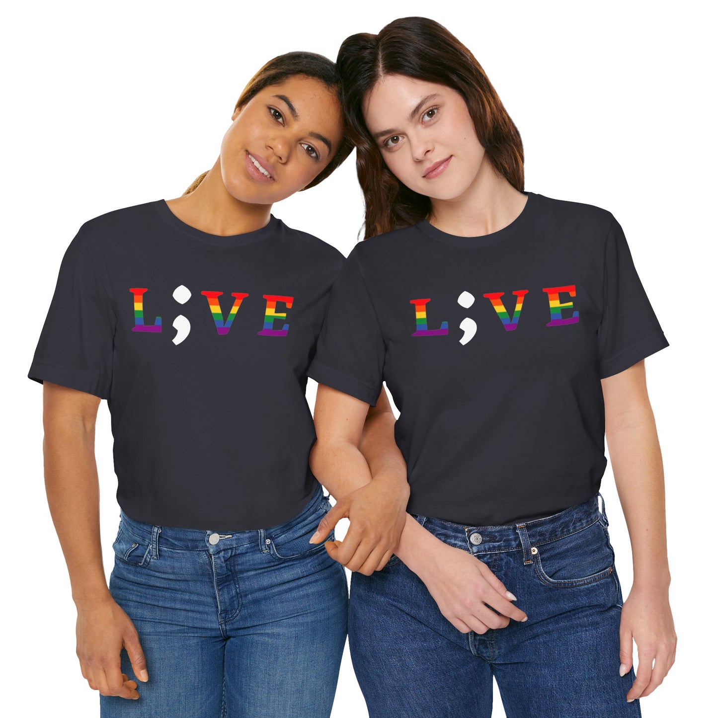 Unisex Jersey Short Sleeve Shirt | LGBTQ+ Apparel | L;VE for Suicide Prevention Awareness