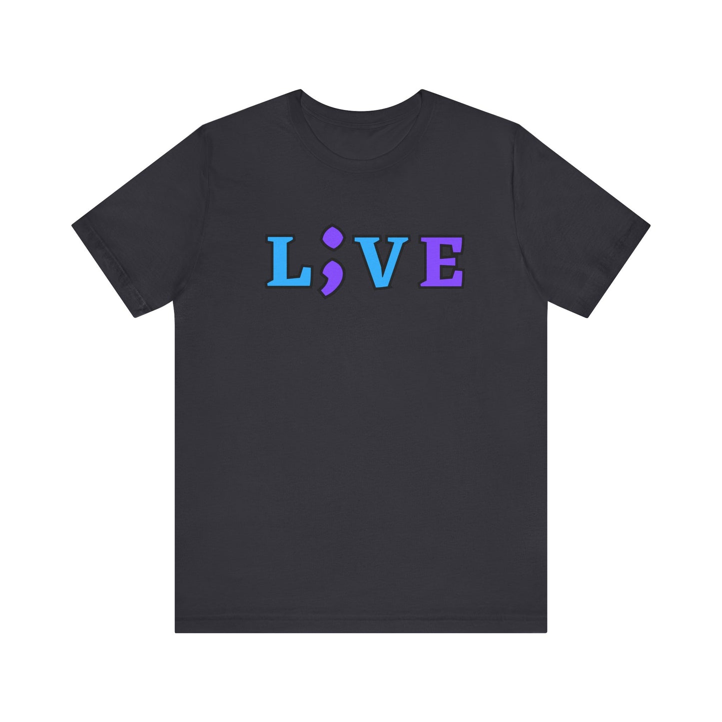 Suicide Prevention T-Shirt - L;VE, "You Matter", "Continue your story", and "Call 988"