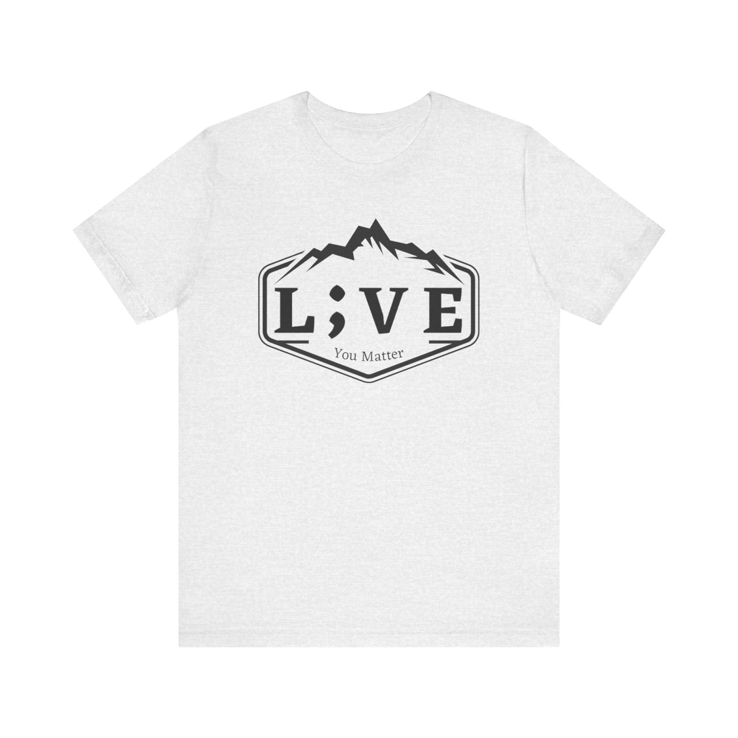 L;VE Branded T-shirt with Mountains