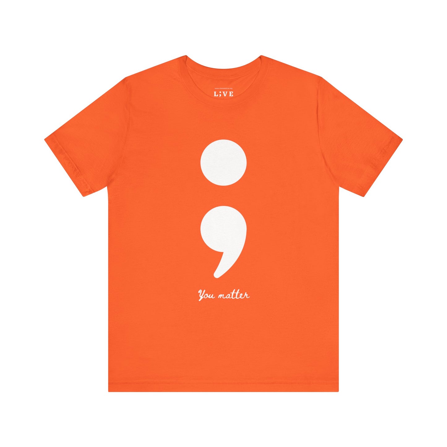 Semicolon Tee for Suicide Prevention
