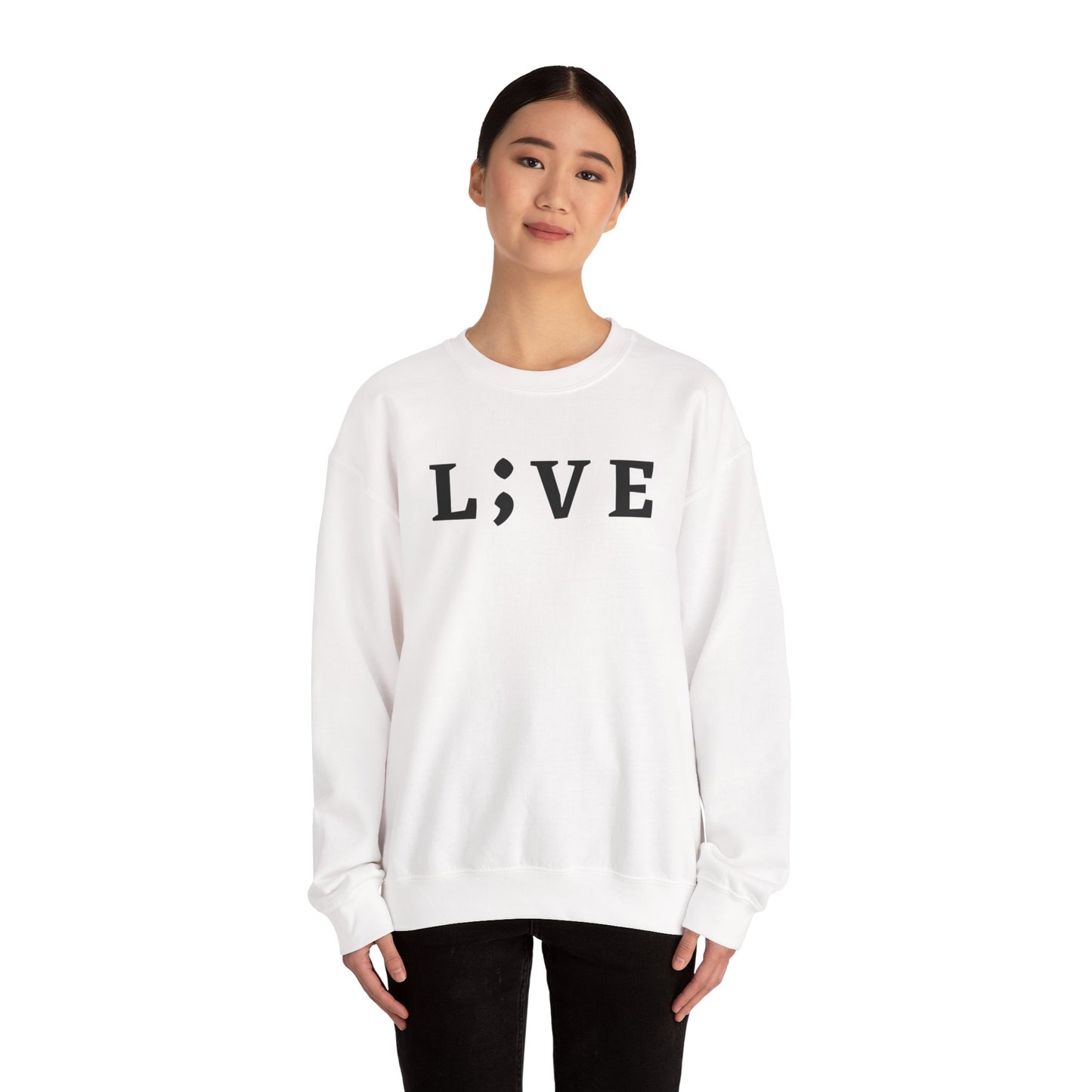 L;VE Suicide Prevention Crewneck Sweatshirt