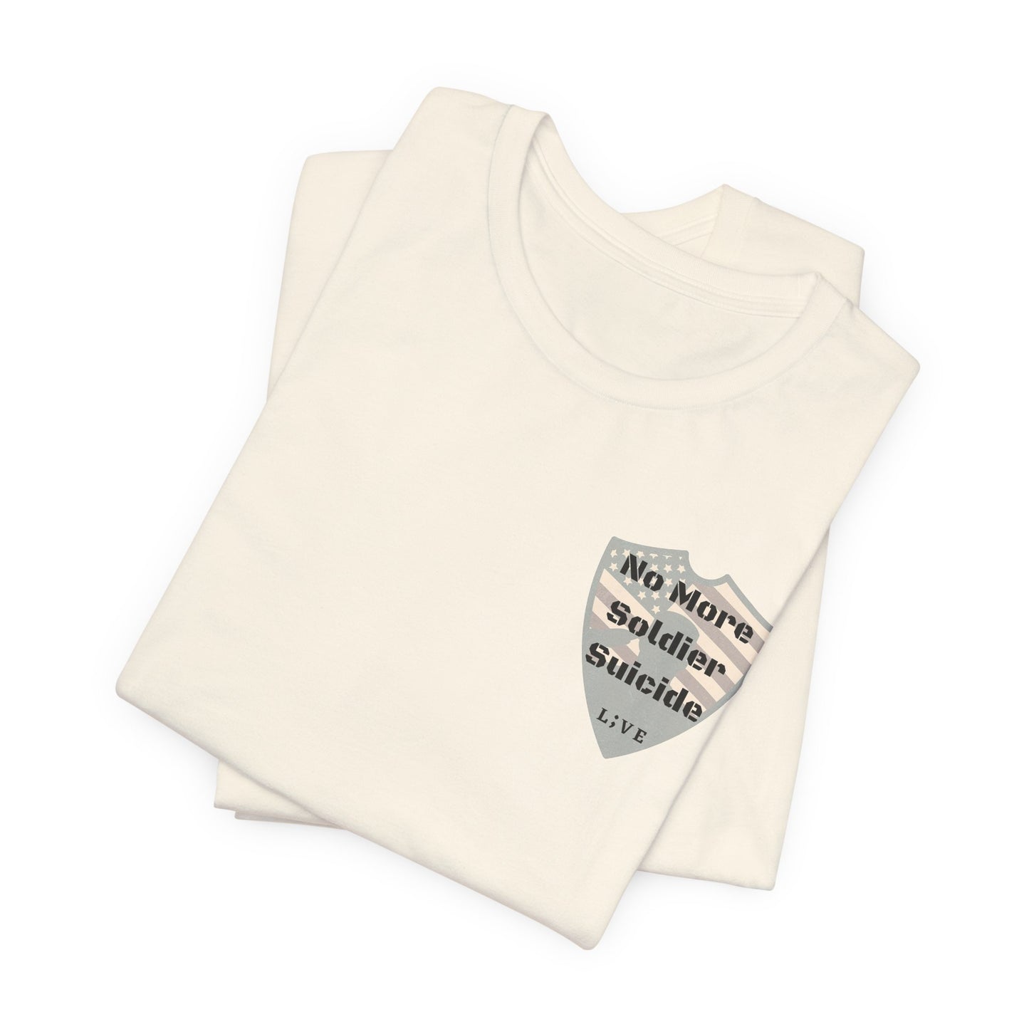 Unisex Jersey Short Sleeve Tee - No More Soldier Suicide L;VE T-Shirts