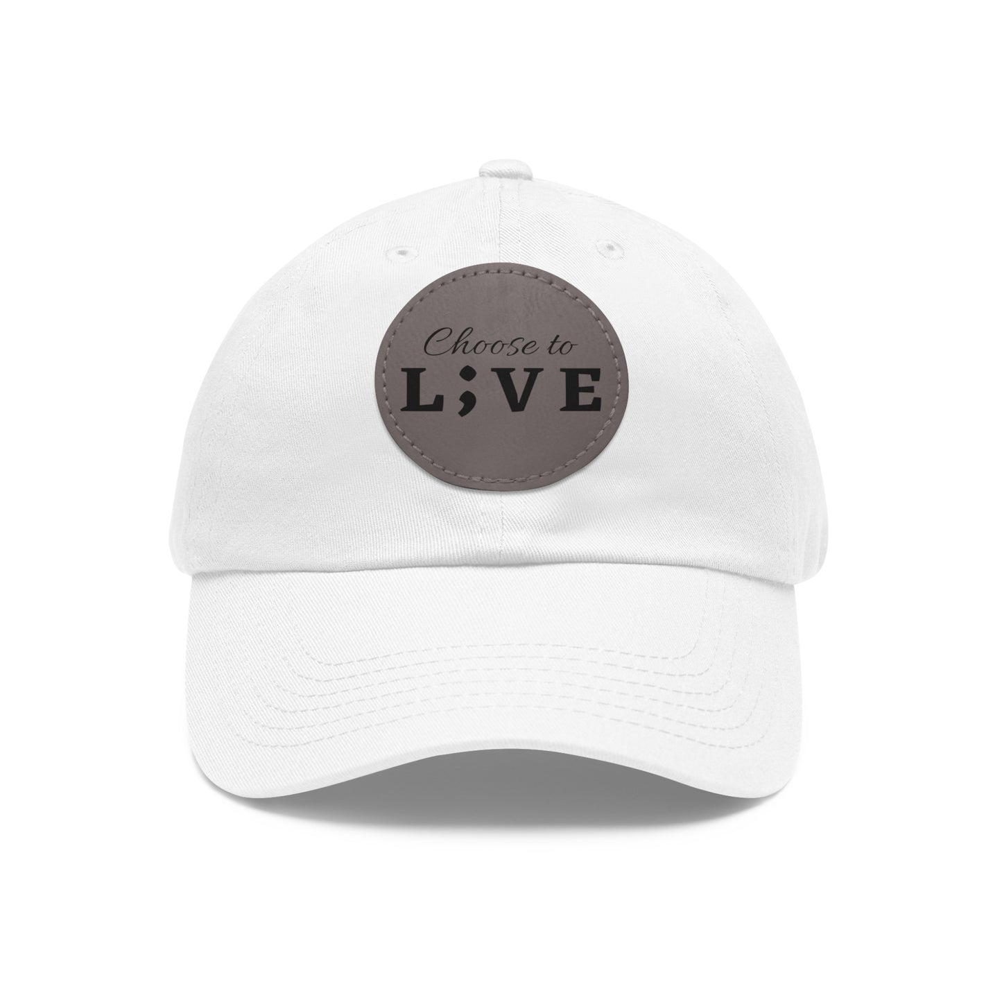 Choose to L;VE Classic Hat - Unisex Leather Patch Cap for Everyday Wear