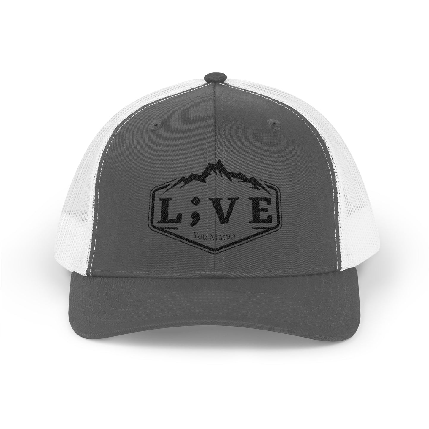 L;VE Branded Snapback Trucker Cap, Adventure Hat, Outdoor Lifestyle
