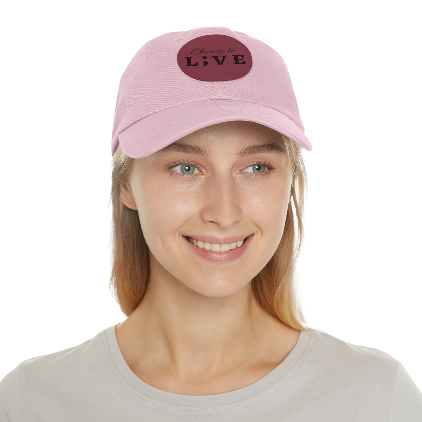 Choose to L;VE Classic Hat - Unisex Leather Patch Cap for Everyday Wear